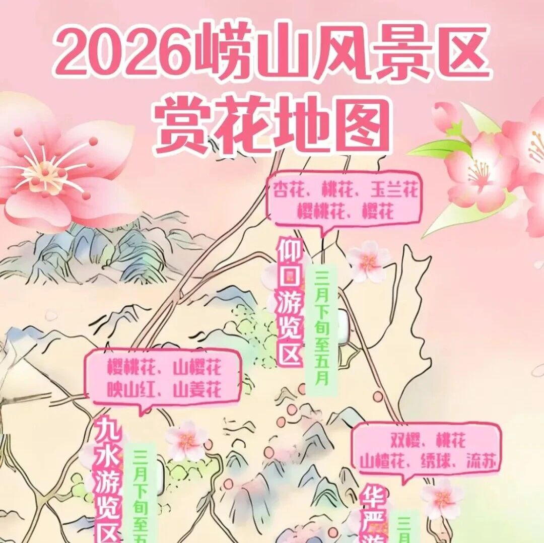 Hi~ 崂山向你发送了一个「春日有氧赏花」邀请