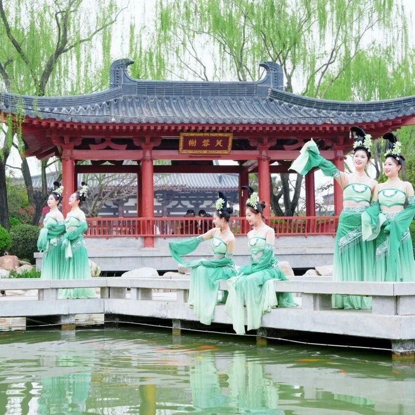 清明踏春,华清宫用满园花事和盛唐游园会等你入画