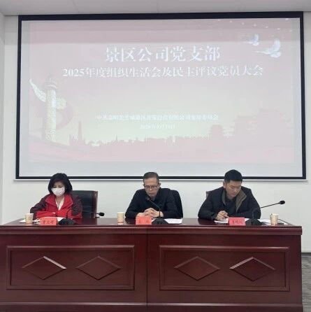 【党建专栏】| 组织生活会凝共识 党性锤炼促提升——景区公司党支部圆满完成2025年度组织生活会