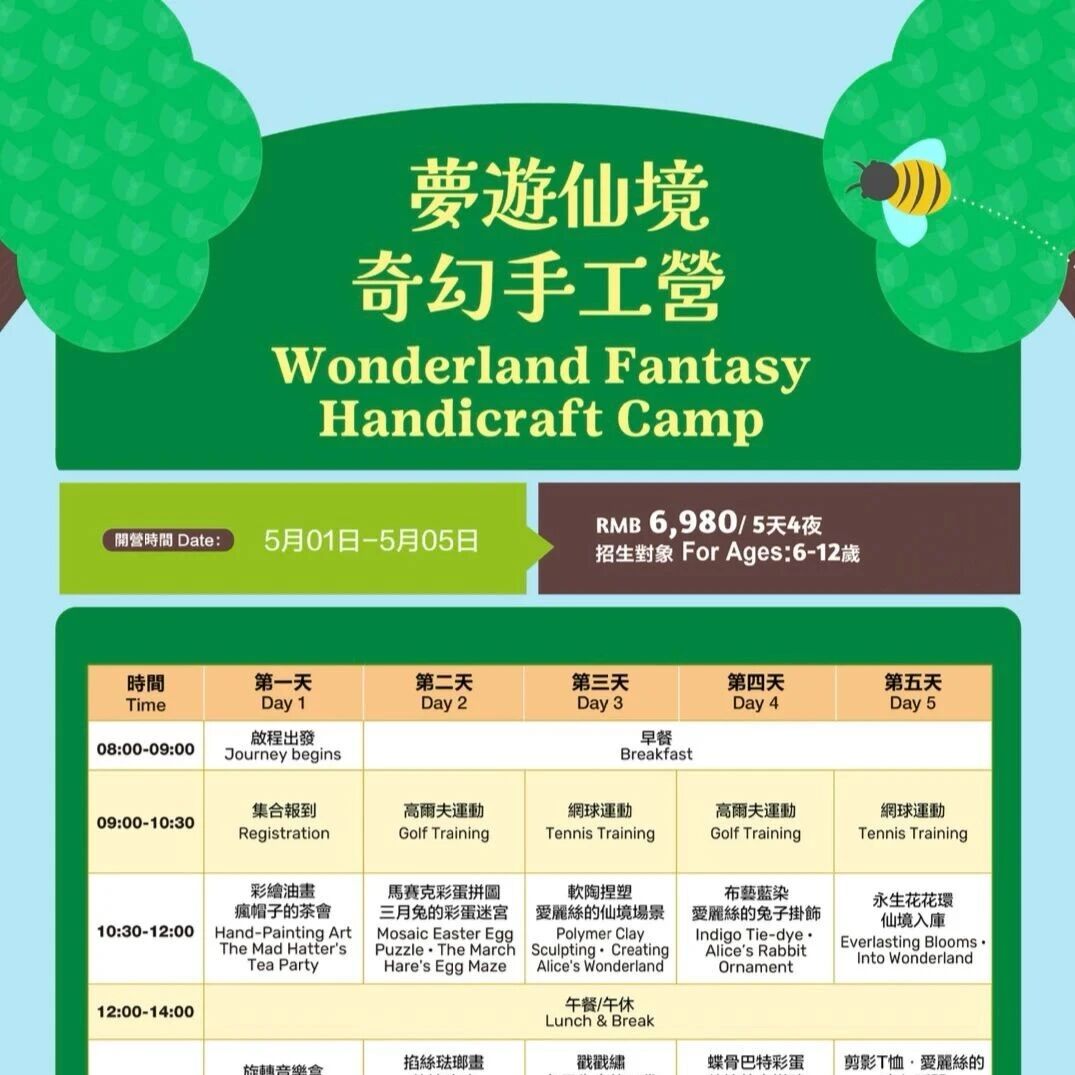 五一甩娃指南!5天让娃掉进爱丽丝仙境,手工玩到不想回家