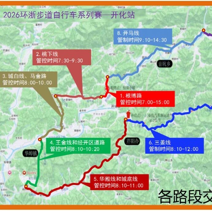 关于2026年第三届钱江源公路自行车赛的公告(内含福利)!