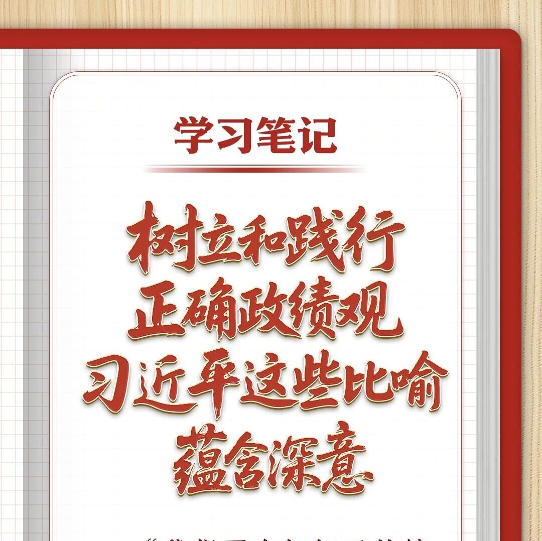 学习笔记丨树立和践行正确政绩观,习近平这些比喻蕴含深意