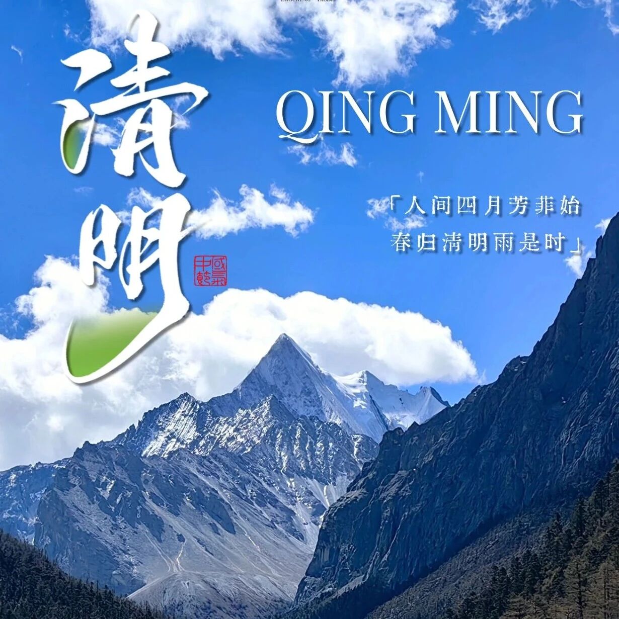 一帘清雨润清明,半阙相思念故人