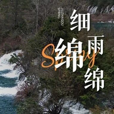 九寨沟春日缱绻:雨织清欢,瀑舞烟岚