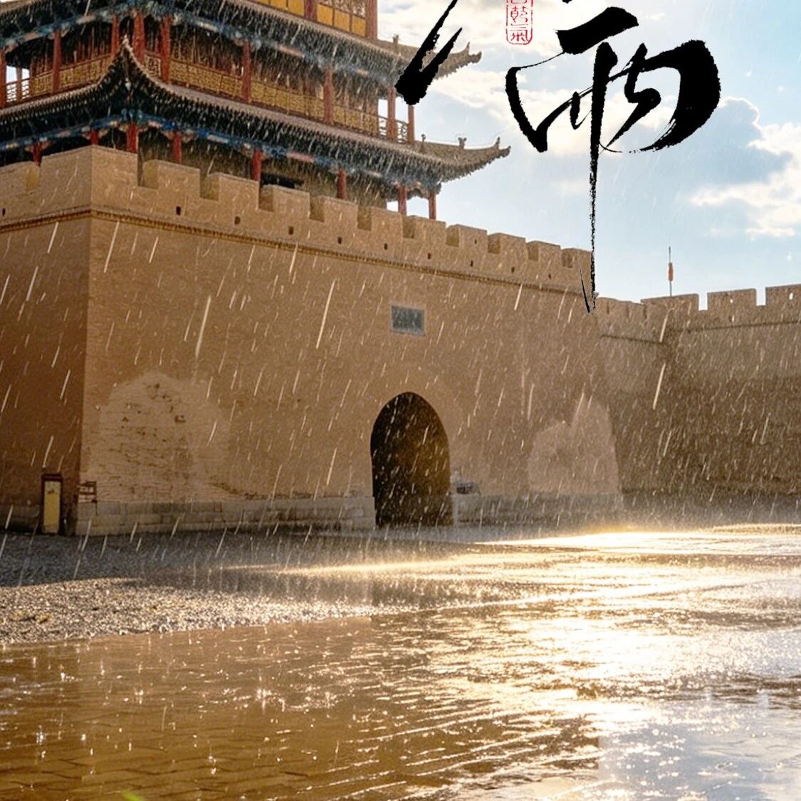 暮春逢谷雨,雄关焕新颜