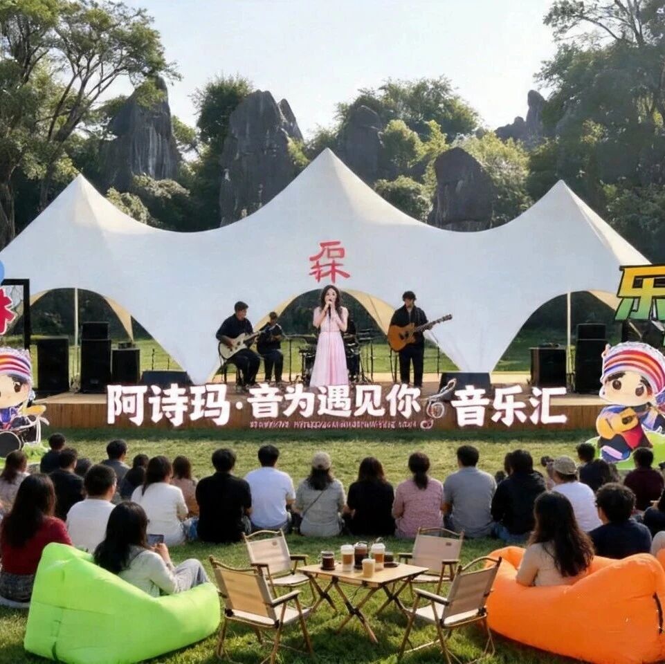 五一抢先看|“阿诗玛·音为遇见你”定档石林!这片喀斯特草坪变身亿年音乐厅