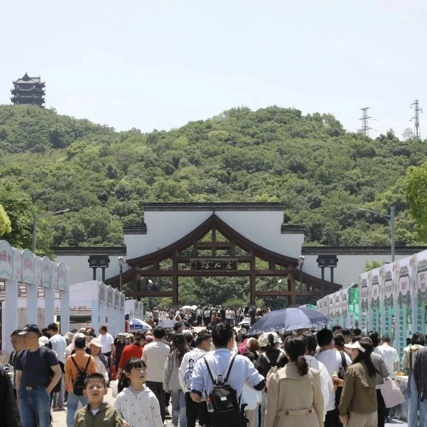 人气拉满!五一假期采石风景区热力十足