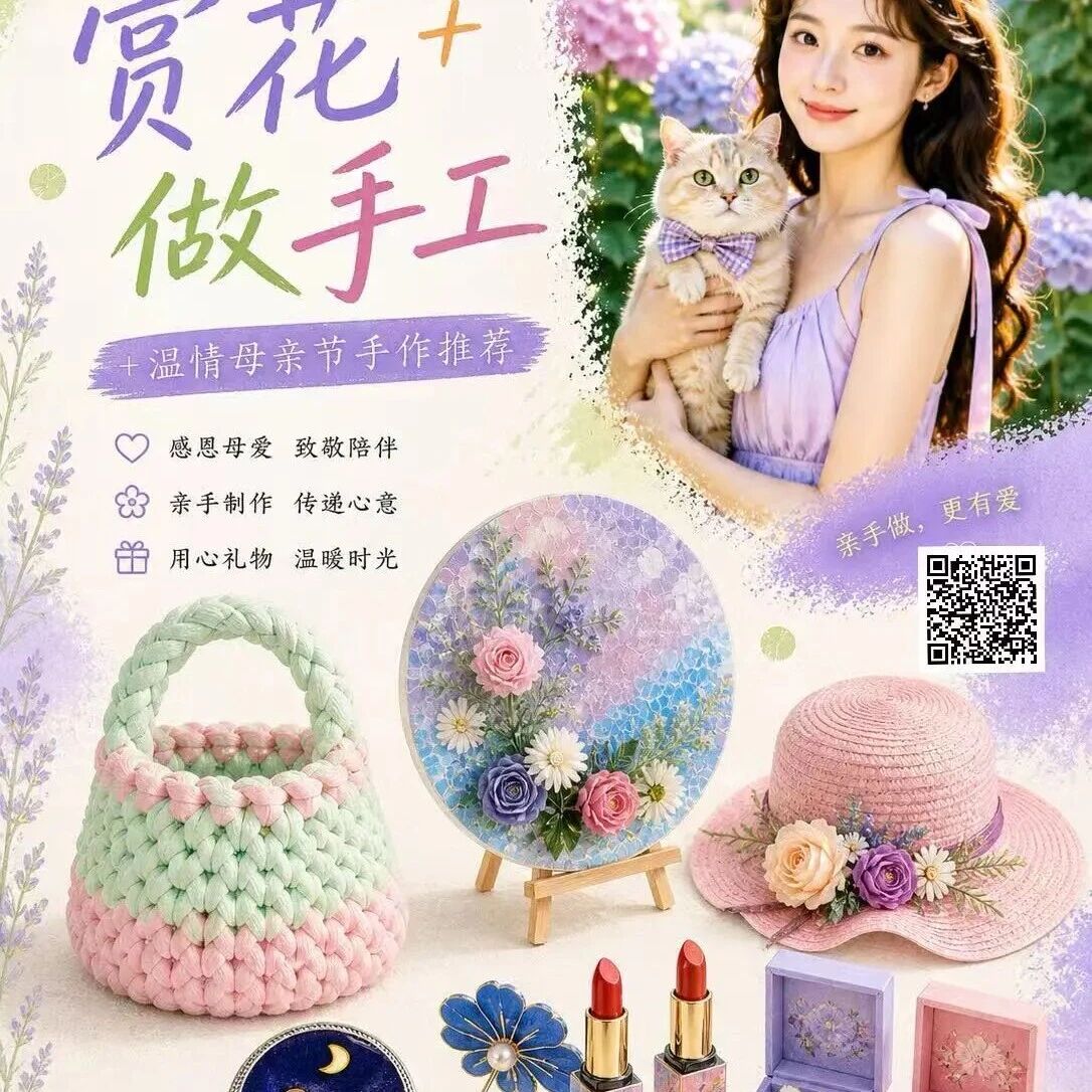 母亲节放空指南,赏花手工两不误